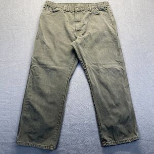 Men's 40x30 Dickies River Moss Green Canvas Carpenter Outdoor Work Pants 1939RMS